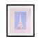 Stupell Industries Paris Pastel Eiffel Tower Framed Print Under Glass, design by Pooja Dave